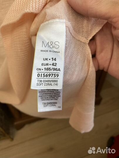 Пуловер M&S Англия лен, акрил на 48 р