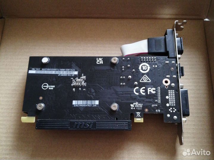 Видеокарта msi Geforce GT 710 Silent lp 2048mb