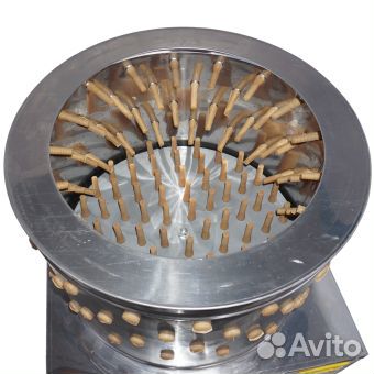 Перосъемная машина с подачей воды из нержавейки