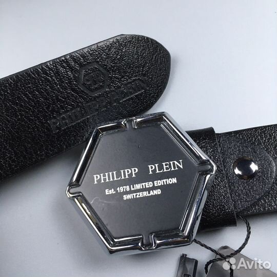 Ремень мужской кожаный Филипп Плейн