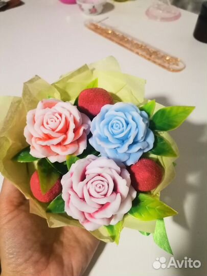 Букет из мыла