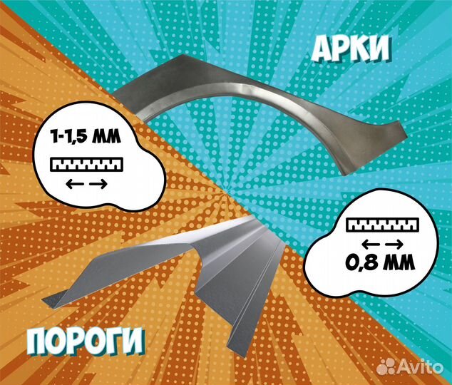 Пороги и арки Hyundai Matrix Москва