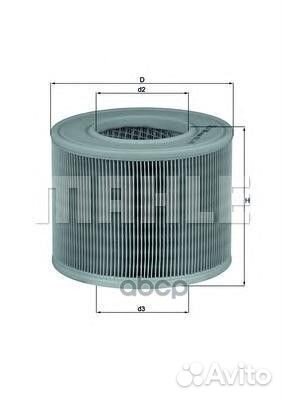 Фильтр возд.saab 9-5 LX986 Mahle/Knecht