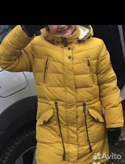 Пальто зима 8-10 лет