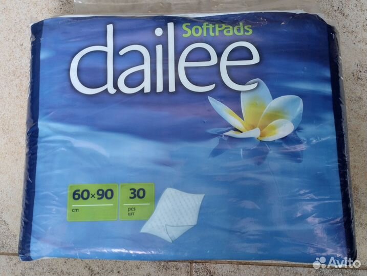 Пеленки dailee 30шт 60Х90