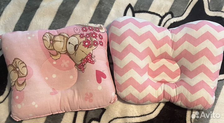 Ортопедические подушки для новорождённых за 2 шт