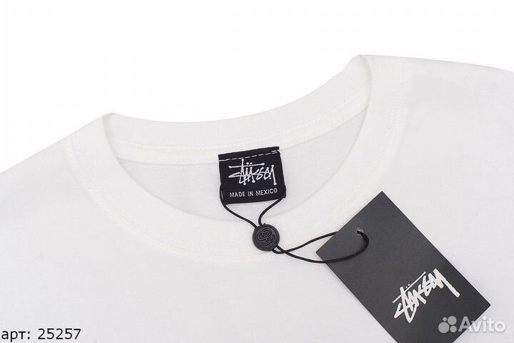 Футболка Stussy happy Белая