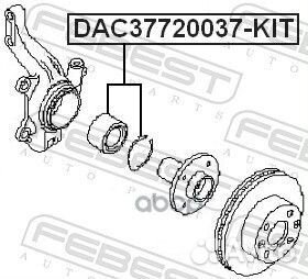 Подшипник ступичный передний 37X72X37 DAC377200