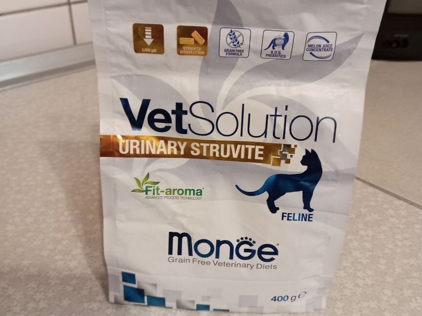 Корм лечебный Monge VetSolution Cat Urinary Struvi