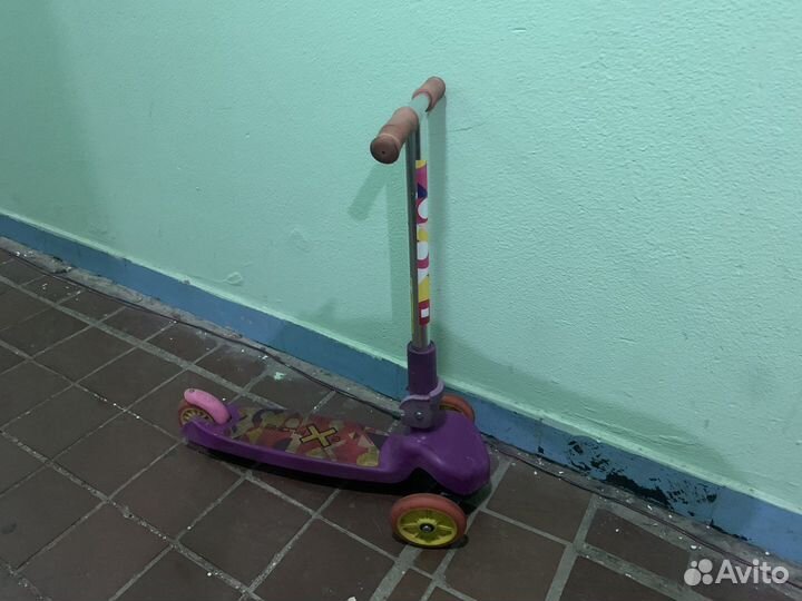 Самокат детский трехколесный складной