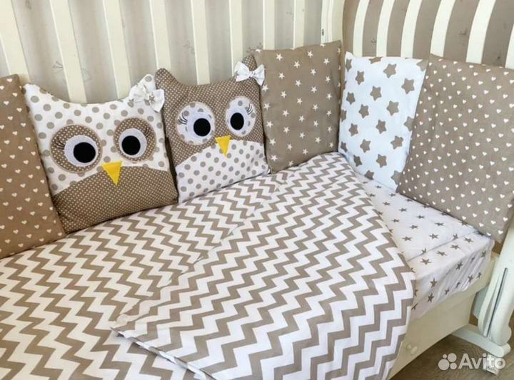 Бортики в детскую кроватку