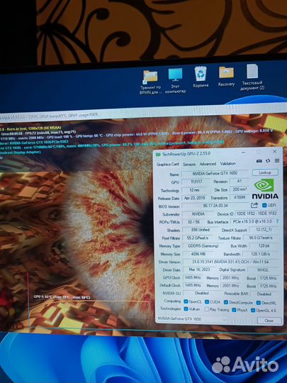 Видеокарта Palit gtx1650 StormX OC 4GB