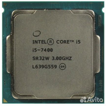 Процессор intel core i5 7400 1151 4х 3,0 - 3,5 Ггц