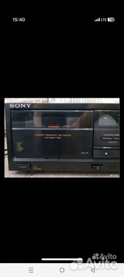 Кассетная дека sony