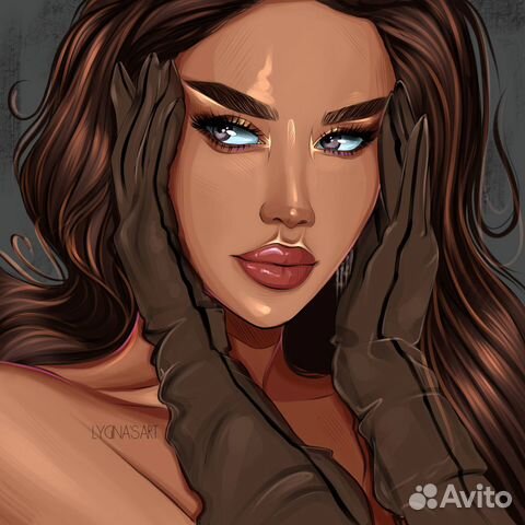 Логотипы иллюстрации эскизы портреты визитки