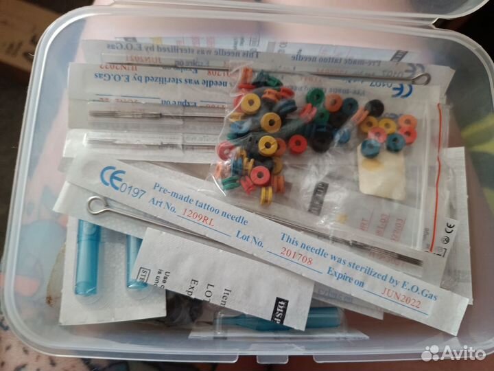 Тату машинки, педаль, блок питания, расходники