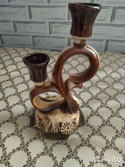 Подсвечник керамический новый