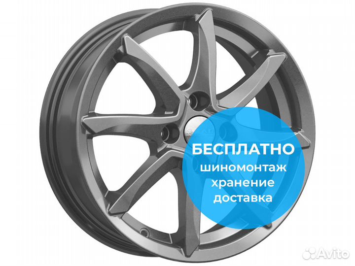 R15 4x100 6J ET45 D67,1 Скад Осака Графит