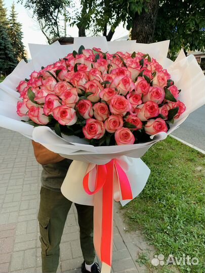 101 роза 60 см