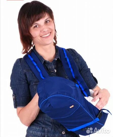 Рюкзак - Кенгуру Чудо-Чадо BabyActive Simple синий