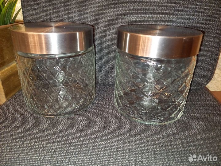 Банки стеклянные с металлической крышкой, 850 мл