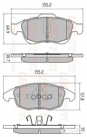 Тормозные колодки для citroen C4/C4 II 06/09