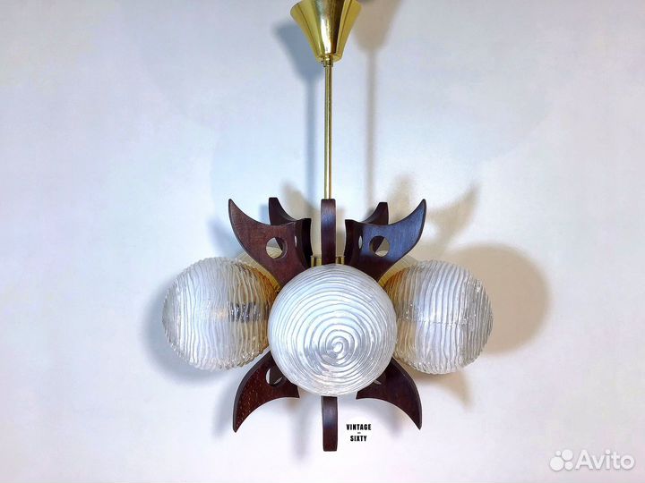 Люстра винтаж Szarvasi VAS - Femipari Венгрия
