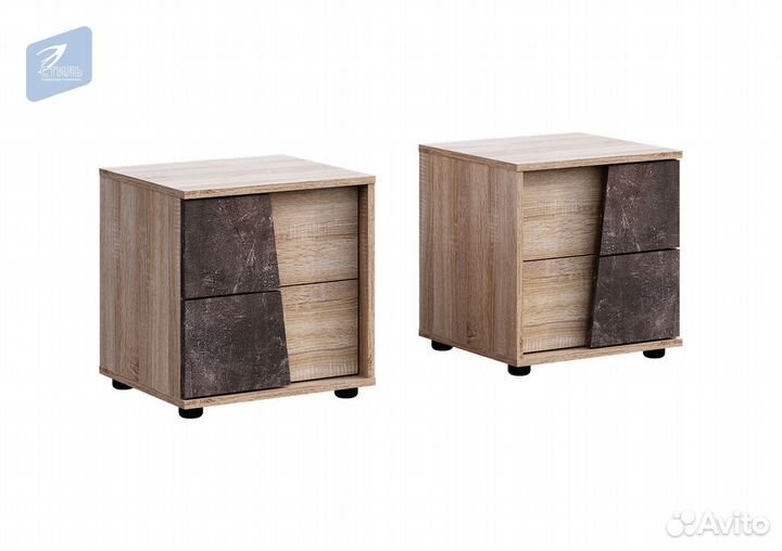 Санремо Тумба прикроватная правая Дуб сонома светл