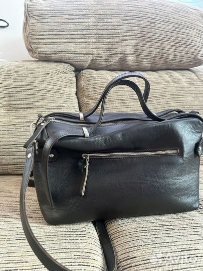 Сумка натуральная кожа, с нюансом