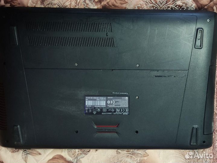 Игровой ноутбук asus ROG GL752VW-T4386D 17,3