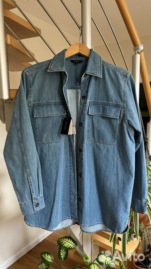 Джинсовая рубашка massimo dutti