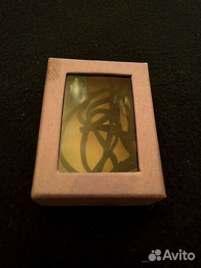 Подвеска стеклянный кубик, винтаж, новый