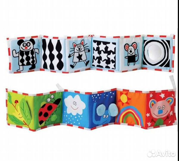 Мягкая книжка-бортик в кроватку Taf Toys