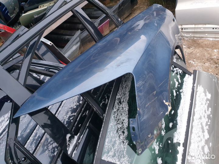 Крыло переднее левое Audi A6 C6 4F ауди а6 с6 сине