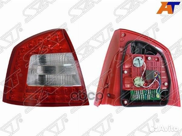 Фонарь задний skoda octavia 08-13 LH 4D диод. s