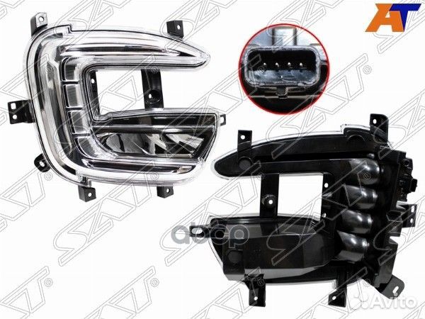 Фара противотуманная renault kaptur 16- RH LED