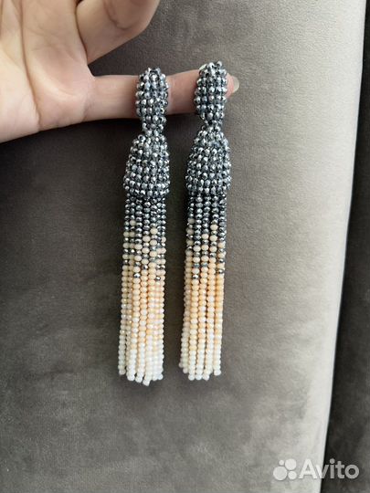 Серьги oscar de la renta
