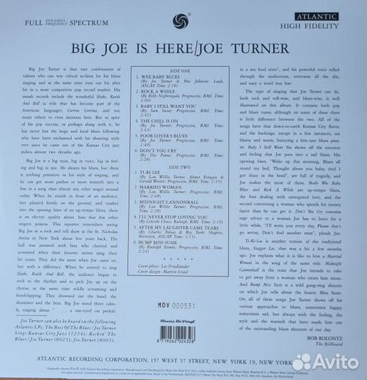 Пластинка Big Joe Turner 