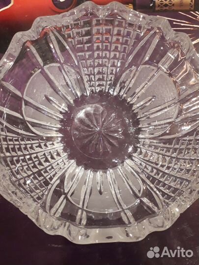 Хрустальная салатница СССР