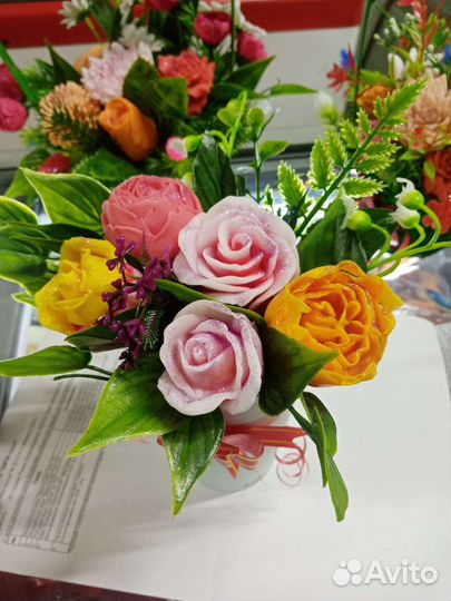 Букеты из мыла ручной работы