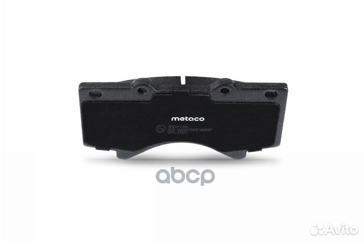 Колодки тормозные передние к-кт '3000-049 metaco
