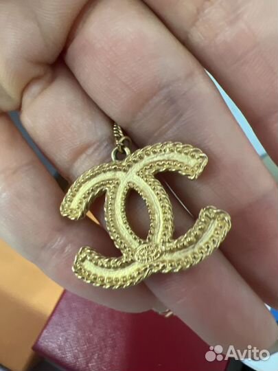 Серьги chanel оригинал (одна)