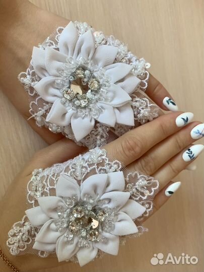 Митенки кружевные