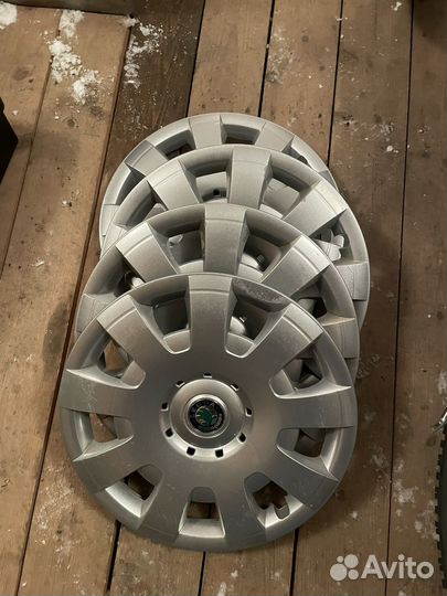 Колпаки Skoda r16 оригинал
