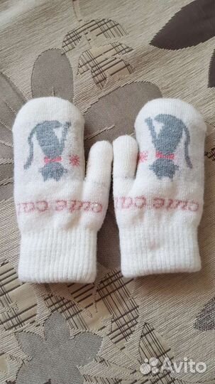 Варежки с утеплителем