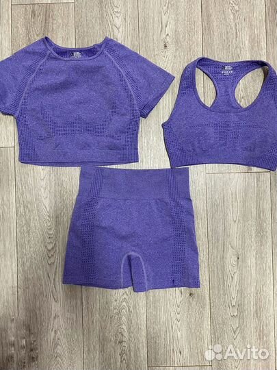 Спортивный костюм (комлект 5в1) женский бесшовный