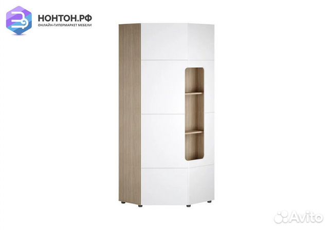 Шкаф угловой Палермо-3 Юниор ясень шимо светлый