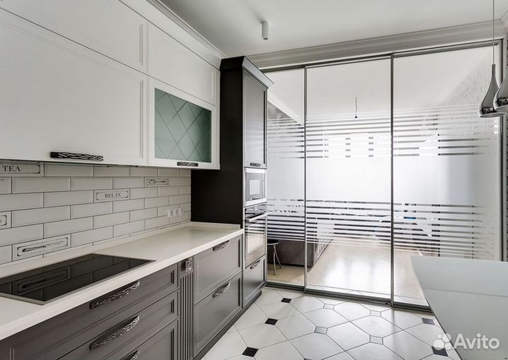 Кухня Серая Классик на заказ собственное производс