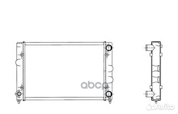 Радиатор системы охлаждения 509505 NRF