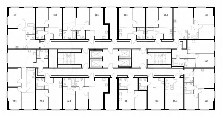 1-к. квартира, 38,5 м², 13/32 эт.
